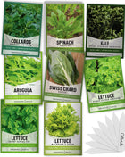 Leafy Green Salad Seeds | 8 Variety Pack