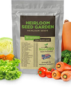 Heirloom Seed Garden 33 Variety Pack Non-GMO Open Pollinated Seeds Over 30,000 for Multiple Seasons USA Grown Freshness Sealed Bag