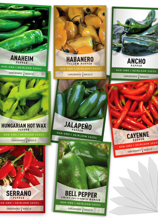 Pepper Seed Assortment | 8 Variety Pack
