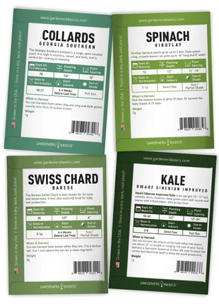 Leafy Green Salad Seeds | 8 Variety Pack