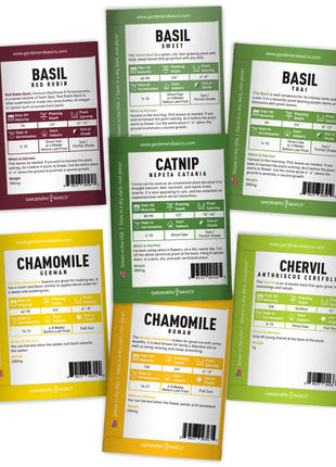 Popular Herb Seeds for Planting | 35 Variety Pack