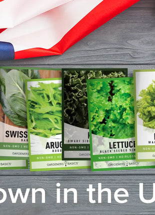 Leafy Green Salad Seeds | 8 Variety Pack