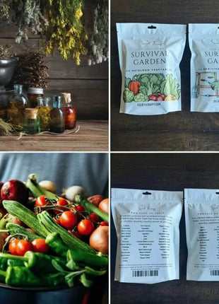 Survival Garden Combo – 40 Vegetable & 40 Medicinal Herb Varieties