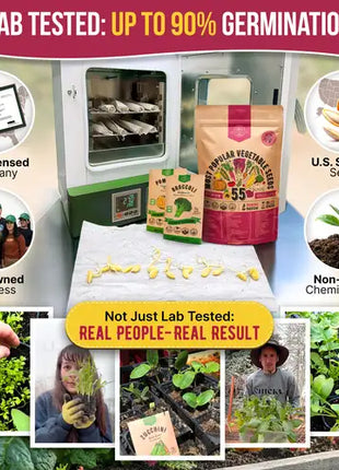 55 Vegetable Seeds Variety Pack