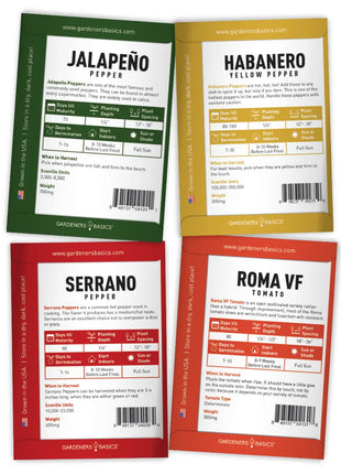 Hot Salsa Seed Assortment | 8 Variety Pack
