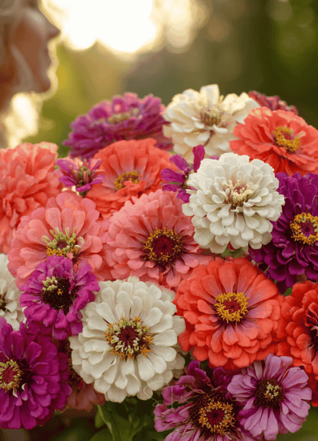 Blackberry Tart Zinnia – 100 Seeds