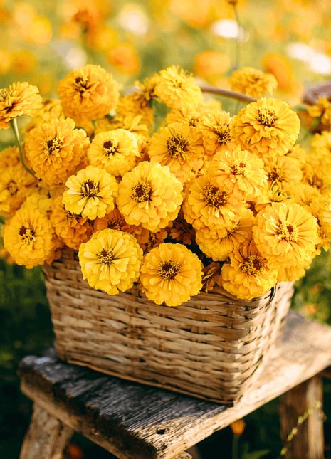Canary Bird Zinnia – 100 Seeds