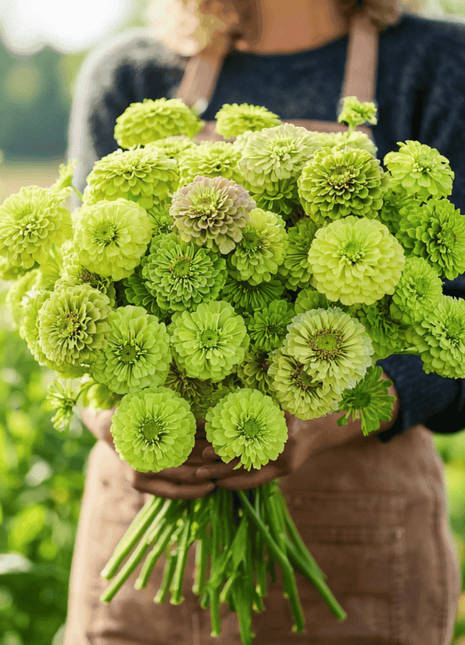Envy Green Zinnia – 25 Seeds