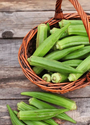 Clemson Spineless Okra – 50 Seeds