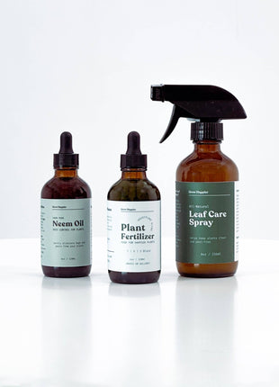 Plant Care Bundle - Neem Oil, Fertilizer, Leaf Spray