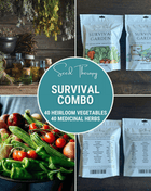 Survival Garden Combo – 40 Vegetable & 40 Medicinal Herb Varieties