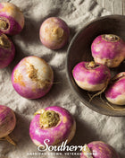 Purple Top White Globe Turnip – 250 Seeds