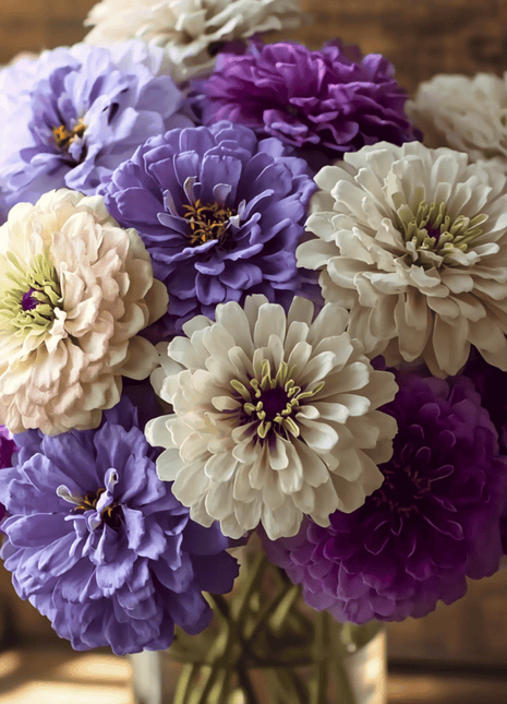 Blueberry Cheesecake Zinnia – 100 Seeds
